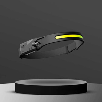 Waterproof headlamp 230 degrees + motion sensor USB rechargeable